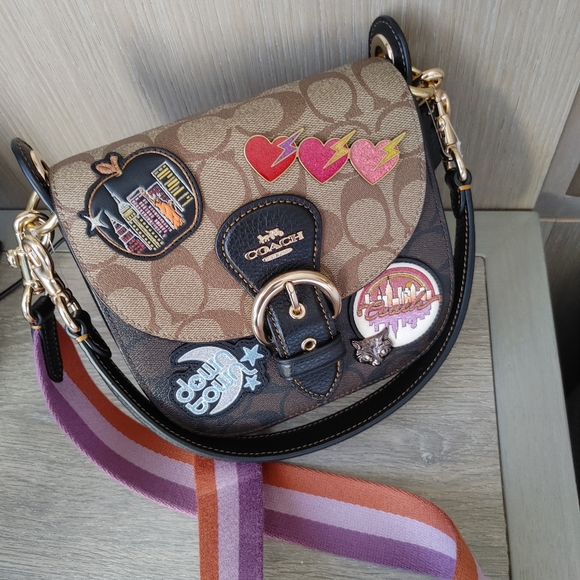 Coach Handbags - COACH KLEO DISCO SIGNATURE EMBELLISHED C-BODY W/TOP HANDLE; C6917;BNWT;MSRP $450